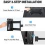 Mounting Dream UL Listed Lockable RV TV Mount for Most 17-43 inch TV, RV Mount for Camper Trailer Motor Home Boat Truck, Full Motion Unique One Step Lock RV TV Wall Mount, VESA 200mm, 44 lbs, MD2210