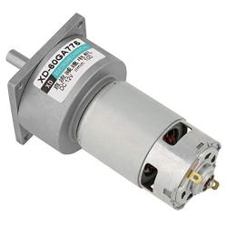 DC 12V/24V 35W Micro-Reduction Gear Motor Metal Gear Motor Speed Adjustable CW/CCW Suitable for Office, Home Automation, Production Renovation, Safety Equipment(12v100 Turn)