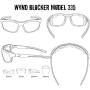 WYND Blocker Airdam Sunglasses Motorcycle Riding, Driving, Fishing, Boating Wrap
