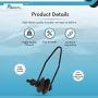 MARINE CITY Universal Motor Flusher Engine Ear Muffs Round Cup Easy Install Durable Strong Outboard Garden Hose Connection Stand for Ship Yacht Marine Boat