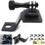 HTTMT- Motorcycle Rearview Mirror Camera Mount Bracket Holder Compatible With GoPro Hero 7/6/5/4 In Black 8 Colors Available [P/N: GZSP-SP-015]