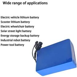 Wnicek 60V E-Bike Lithium Battery 10AH/15AH/20AH Rechargeable Battery Pack Fit for Electric Scooters Solar System Sightseeing Car Electric Motorcycle (with Charger)