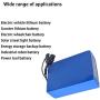 Wnicek 60V E-Bike Lithium Battery 10AH/15AH/20AH Rechargeable Battery Pack Fit for Electric Scooters Solar System Sightseeing Car Electric Motorcycle (with Charger)