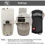 Universal Thermostatic Ceiling Fan Light Remote Control Kit, Replacement for Hampton Bay, Harbor Breeze, Hunter, w/Receiver, Timer, LCD Display Temp, 3-Speed, FAN-9T L3HFAN-9T, No Dimmer, No Reverse Universal Thermostatic Ceiling Fan Light Remote Control Kit, Replacement for Hampton Bay, Harbor Breeze, Hunter, w/Receiver, Timer, LCD Display Temp, 3-Speed, FAN-9T L3HFAN-9T, No Dimmer, No Reverse