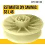 WP21001108 Washer Motor Pulley - Replaces AP6005745, 21001108, 1472, PS11738804 WP21001108 Washer Motor Pulley - Replaces AP6005745, 21001108, 1472, PS11738804