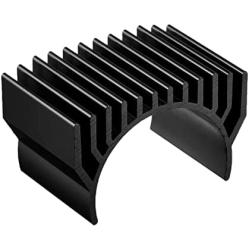 MECCANIXITY Motor Heat Sink Cooling Fins Aluminum 36mm Dia Black for 540 550 Motor