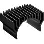 MECCANIXITY Motor Heat Sink Cooling Fins Aluminum 36mm Dia Black for 540 550 Motor