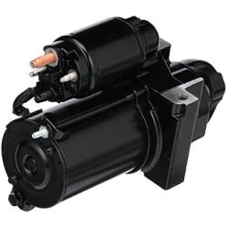 Quicksilver Starter Motor Assembly 863007A1 - Delco -For V-6 and V-8 MerCruiser Engines, Black