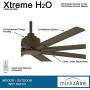 Minka-Aire F896-65-ORB Xtreme H2O 65 Inch Outdoor Ceiling Fan with DC Motor in Oil Rubbed Bronze Finish