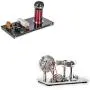 Sunnytech Spark Gap Tesla Coil Hot Air Stirling Engine Motor Model Educational Toy WH12-SC001