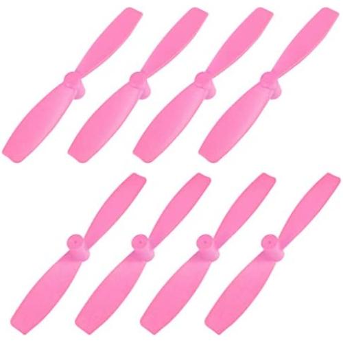 uxcell RC Propellers 55mm CW CCW 2-Vane for 720 8520 Coreless Motors FPV Quadcopter Racer Drone Miniquads, Pink 4 Pairs