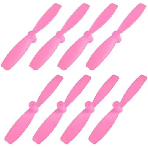 uxcell RC Propellers 55mm CW CCW 2-Vane for 720 8520 Coreless Motors FPV Quadcopter Racer Drone Miniquads, Pink 4 Pairs