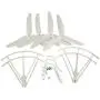 Upgraded Spare Parts Replacement for Syma X5UW X5UC RC Quadcopter Helicopter Copter Toy Motor Three-Blade 3 Blades Propellers Propeller Protectors Blades Frame Landing Skid Included Screws Set (White)