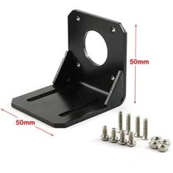 ZRM&E 3PCS 42 Stepper Motor Mounting Bracket Holder L Shape Fixed Seat Stepper Motor Mount Stand with Mounting Screws