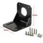 ZRM&E 3PCS 42 Stepper Motor Mounting Bracket Holder L Shape Fixed Seat Stepper Motor Mount Stand with Mounting Screws
