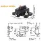 Calvert win 50 Amp Circuit Breaker with Manual Reset for Car Marine Trolling Motors Boat ATV Manual Power Protect for Audio System Fuse, 12V-48VDC, Waterproof (50A)