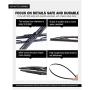 FAPIUO Windshield Wipers 22+22 Premium All-Season OEM Quality Automotive Replacement Full Metal Bracket Durable Wiper Blades + 1 Year Warranty (Set of 2)