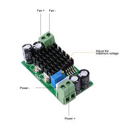 DC Fan Controller DC Motor Speed Controller PWM Speed Adjustable for Pump Blower Brush or Brushless DC Fan 5V 12V 24V 1A