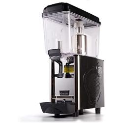 Royal-Kincool Corolla-1S Single 3.2 Gallon Bowl Refrigerated Juice Dispensers Beverage Dispenser Ice Tea Drink Machine Equipped with Thermostat Controller for Restaurant Hotel Party, 12L, Black, 120V