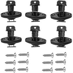 KUNPENG 6 Pieces Kayak Drain Plug with Installation Hardware| Kayak Accessories | Boat Drain StopperReplacement | Kayak Scupper Plugs Boat Drain Plugs Kit