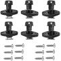 KUNPENG 6 Pieces Kayak Drain Plug with Installation Hardware| Kayak Accessories | Boat Drain StopperReplacement | Kayak Scupper Plugs Boat Drain Plugs Kit