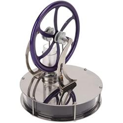 Omabeta Stirling Engine Motor Model, Stainless Steel Base Stirling Engine Model Kit Multi Purpose Anti Rust for Physical Learning
