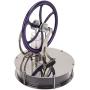 Omabeta Stirling Engine Motor Model, Stainless Steel Base Stirling Engine Model Kit Multi Purpose Anti Rust for Physical Learning