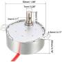 uxcell Synchronous Motor AC 24V 1.4-1.7RPM 50-60Hz CCW/CW 4W Turntable Gear Box for Microwave Oven