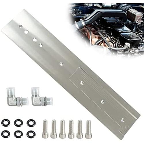 POSENG Aluminum Tappet Cover Compatible with Dodge Ram Cummins Diesel 5.9L 1989-2002 12V 24V Dual Port VE44 P7100 Pumps (Silver)