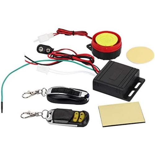 GOTOTOP Anti-Theft Alarm Bike, Motorcycle Security Kit, Anti-Theft Alarm System, Remote Control Engine Start for Motorcycle Bike Vehicle