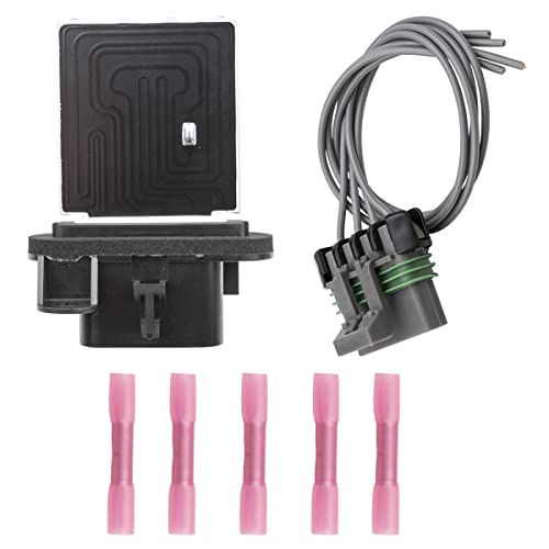 HVAC Blower Motor Fan Resistor Kit with Wire Harness Fits Toyota Tacoma Replace 973-582 87138-04052 RU746 RU1435