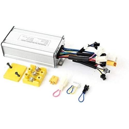 Risunmotor Ebike Controller 24V 36V 48V 350W 500W 750W 25A Brushless DC Controller Square Wave KT Controller with Regenerative and Reverse Function