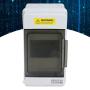 Distribution Protection Box, 8.07 x 4.13 x 3.94in IP66 Waterproof Transparent Cover Electrical Circuit Breaker Power Switch Controller 4 DIN Rail Outdoor Junction Box for Communication(4 Way)