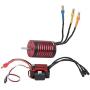 Tbest Motor ESC Set, 2838 4700KV RC Brushless Motor 35A Waterproof ESC 1/14 1/16 RC Car Parts Accessories