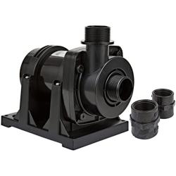 Little Giant FP2 115-Volt, 2220 GPH Wet Rotor Submersible or Inline Pond/Fountain Pump with 26-Ft. Cord, Black, 566133