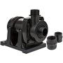 Little Giant FP2 115-Volt, 2220 GPH Wet Rotor Submersible or Inline Pond/Fountain Pump with 26-Ft. Cord, Black, 566133