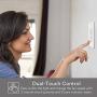 Smart Fan Control, Lumary Wi-Fi 4 Speed Ceiling Fan Wall Control with Light Dimmer Switch Compatible with Alexa & Google Assistant, Neutral Wire Needed, NO Hub Required