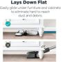 Eureka RapidClean Pro Lightweight Cordless Vacuum Cleaner, High Efficiency Powerful Digital Motor LED Headlights, Convenient Stick and Handheld Vac, Essential, White