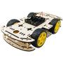 Wood 4WD Smart Robot Car Chassis Kit with 4 Motors (1:48) Robot Chassis Code Speed Encoder Battery Box for Arduino UNO