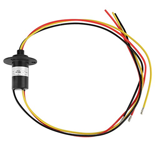 FTVOGUE Mini 3 Wires Slip Ring Plastic Electron Component 250RPM 15A 0-600V for Wind Turbine Power Generator,Dynamo