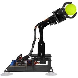 Gitsee 5-DOF 5Axis Robotic Arm Kit, Robot Building Kit Compatible with Arduino IDE, Programmable DIY Coding STEM OLED Display Processing Code and Online Tutorials, GEADA031