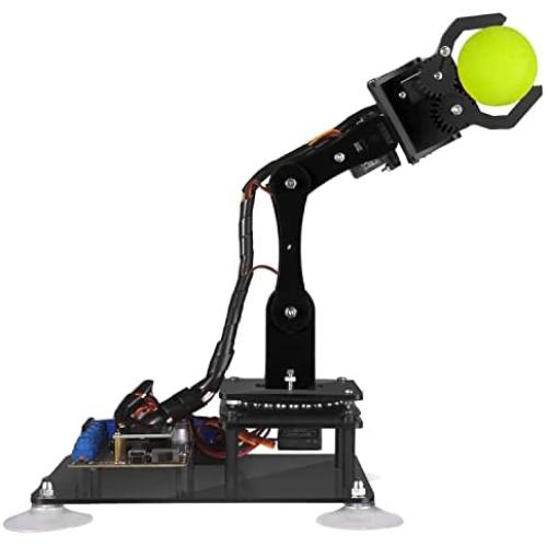Gitsee 5-DOF 5Axis Robotic Arm Kit, Robot Building Kit Compatible with Arduino IDE, Programmable DIY Coding STEM OLED Display Processing Code and Online Tutorials, GEADA031