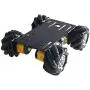 Professional 60mm Mecanum Wheel Car Chassis MC100 for Arduino / Raspberry pi / Micobit, Remote Control 4WD Metal Smart Robot Car Chassis Kit Omnidirectional Wheel with DC TT Motor DIY Toy AI RoS STEAM