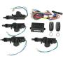 Universal Car Door Lock 4PCS,Geevorks 12V Door Lock Actuator Keyless Entry System with 2 Remote Controller (Remote 50-80m),Central Control Locking Kit with Trunk Release Button