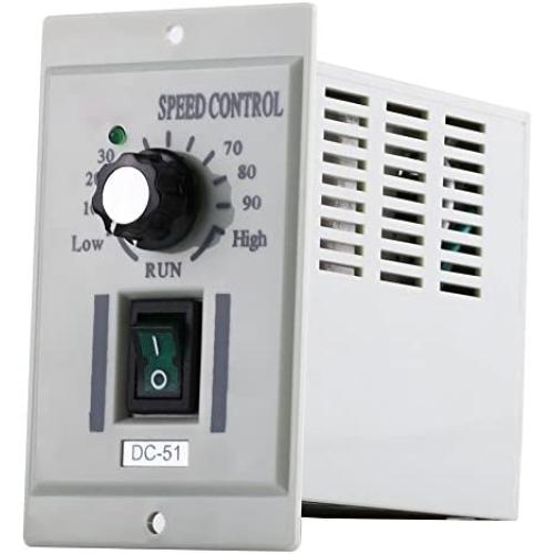 DC Motor Speed Controller AC 110V Input DC 24V-90V Output Motor Speed Controller Switch Electric Speed Regulator for Permanent Magnet DC Motor 400W DC-51