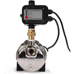 BACOENG Auto ON/OFF Stainless Steel Pressure Booster Pump w/ Smart Controller for Tankless Water Supply Pressurization