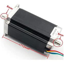 3 Axis Stepper Motor CNC Router Kit Nema23 425oz-in 112mm Dual Shaft+CW5045 Driver 4.5A 256 microstep+400W 36V Power Supply CNC Controller Kit for Engraving Lathe Plasma Milling Drilling Machine