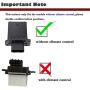 AC Heater Blower Motor Resistor for Nissan Frontier Pathfinder Quest Armada Titan Xterra (with Manual Temperature Control)