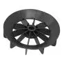 Ladieshow Small Air Compressor Fan Blade Direct‑on‑Line Motor 14mm Shaft 150mm Outer Diameter Ball Type