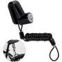 Reminder Cable,Disc Lock Cable, Lock Dual Loop Safety Cable for Scooter Motorcycle Bike Brake Disc, Lock Reminder Cable